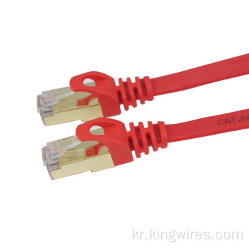 실내 RJ45 슬림 CAT7 STP 플랫 패치 케이블